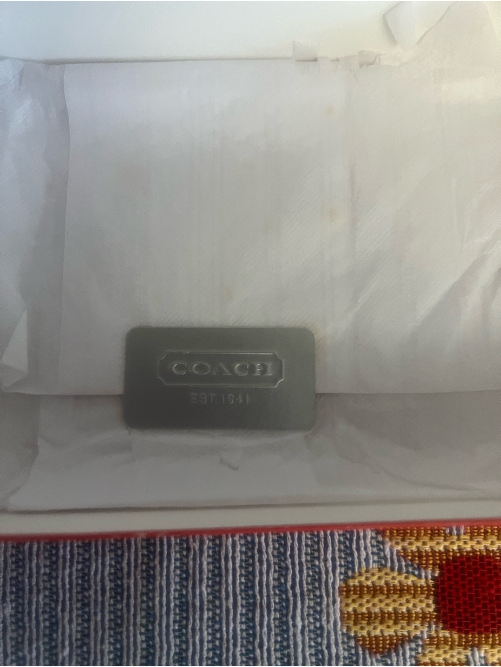Coach POPPY NIB NWT Double Zip Wristlet with Red Floral Print - Picture 7 of 10